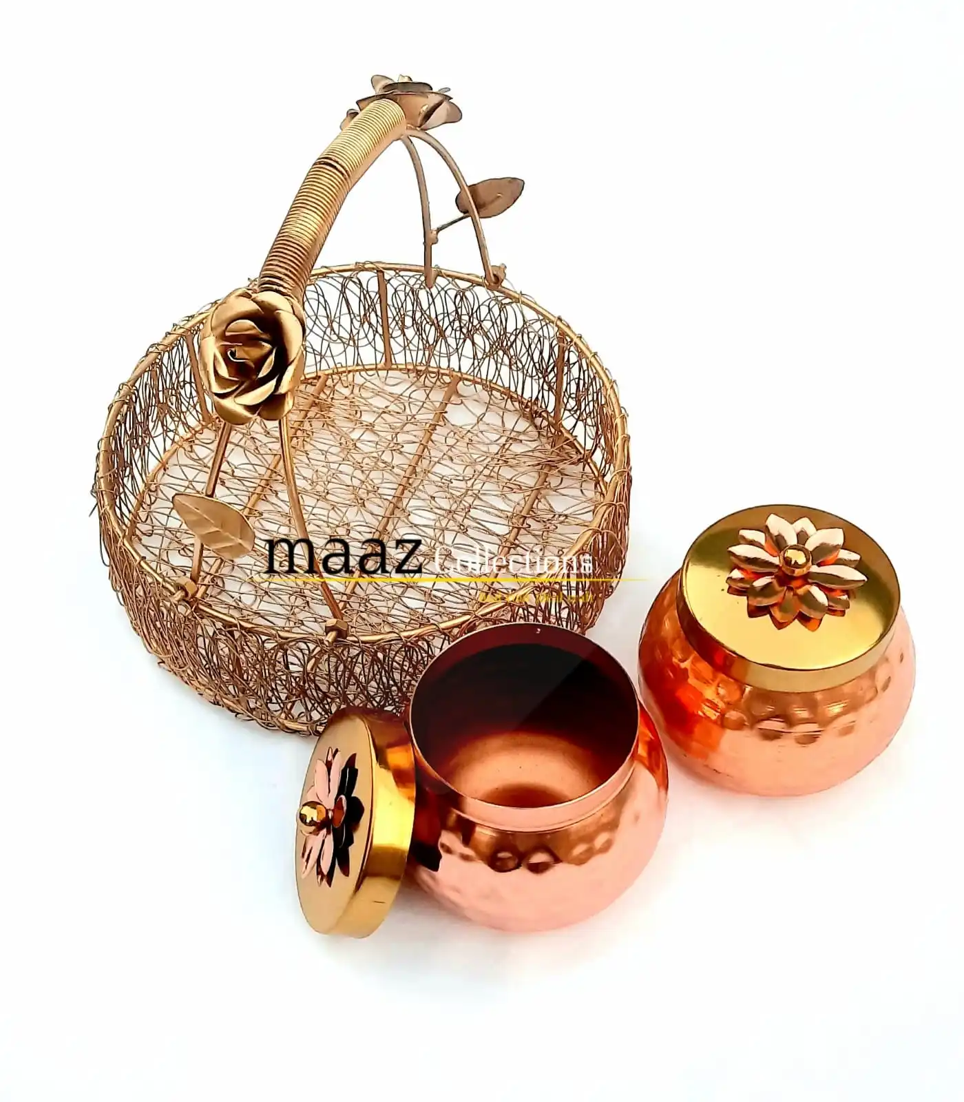 Holiday  Basket Handmade decorative gift basket made in india fruit container flower basket for wedding manufacture