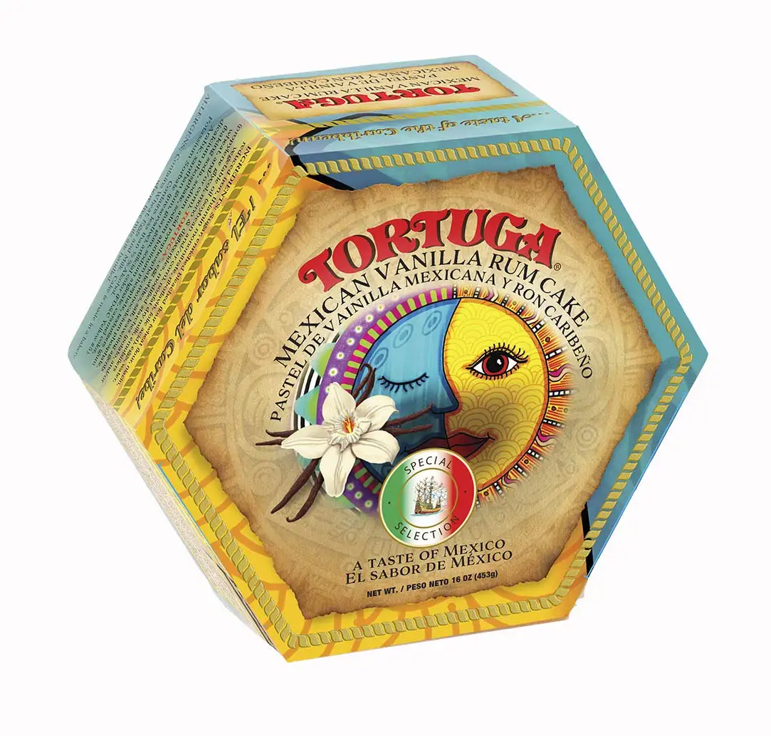 TORTUGA Caribbean MEXICAN VANILLA Rum Cake - 16 oz - The Perfect Premium Gourmet Gift for Gift Baskets Giveaways