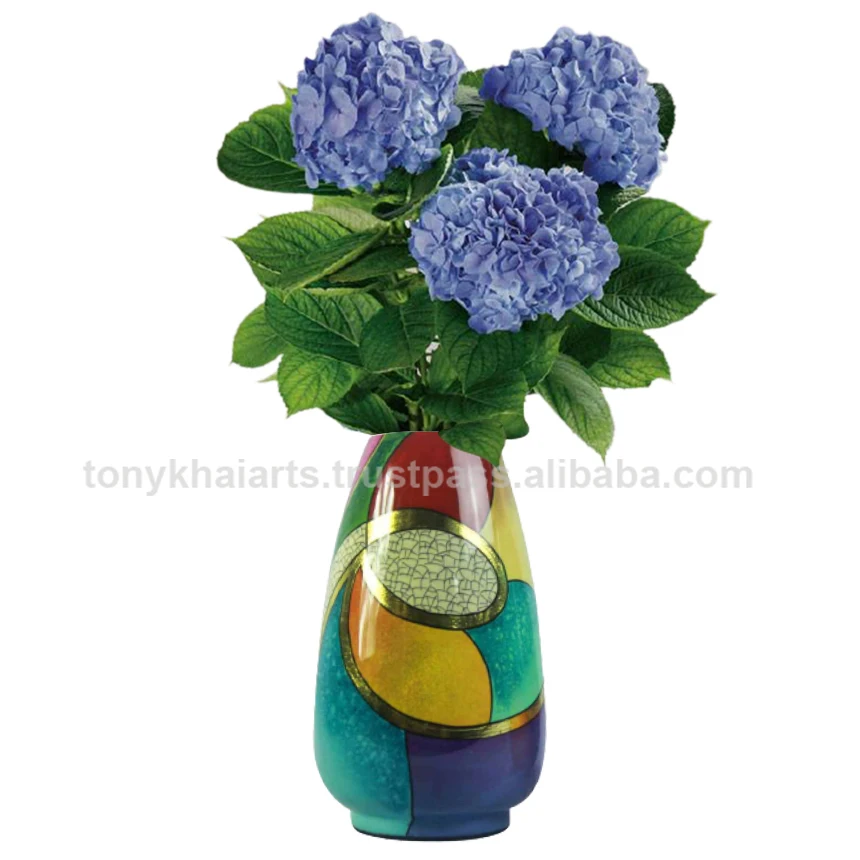 Стекловолоконная синтетическая смола лаковая Цветочная ваза LH- 017 сделано во Вьетнаме