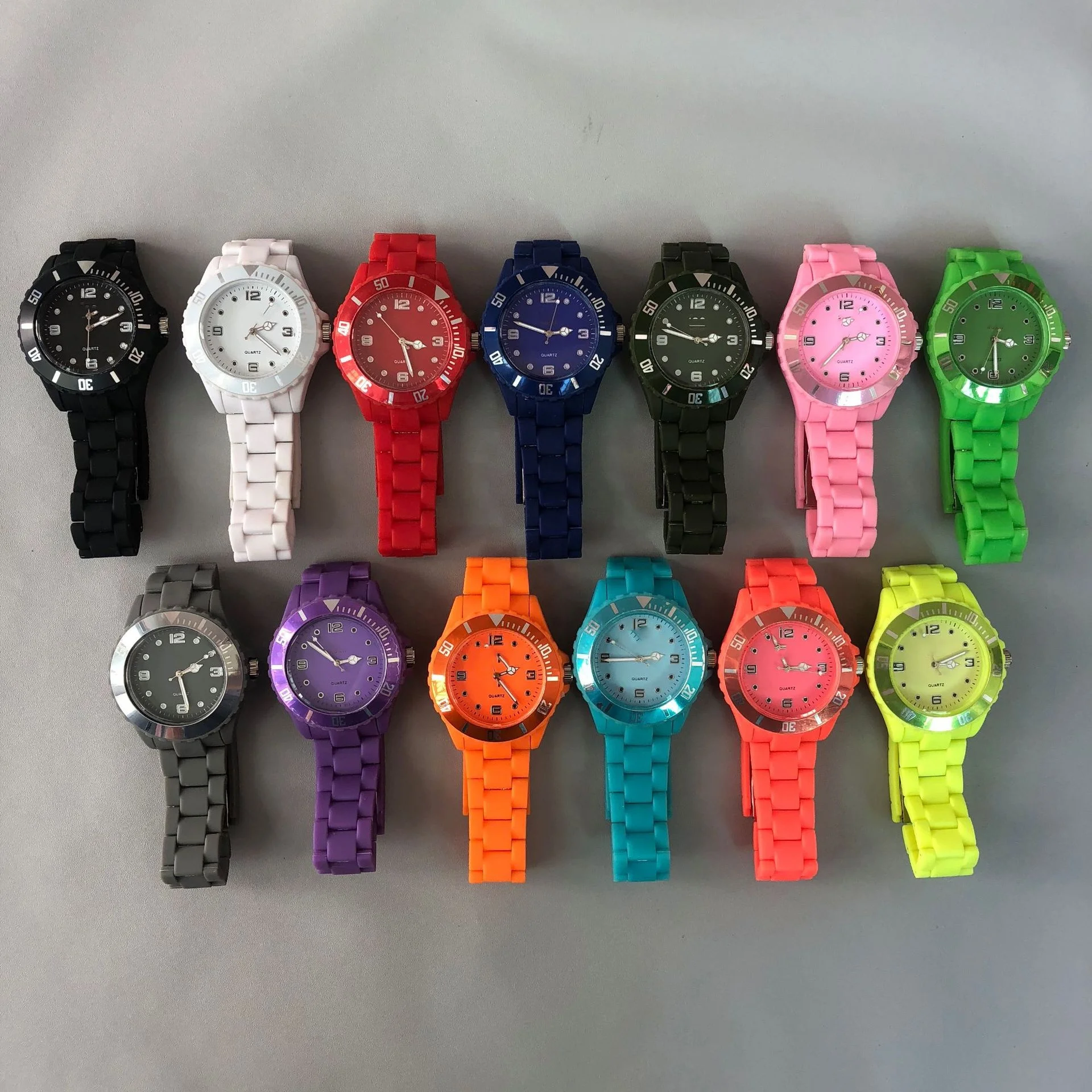 Limited Colorful Quartz Analogue Men Wholesale relojes hombre Full Plastic Wrist Watches