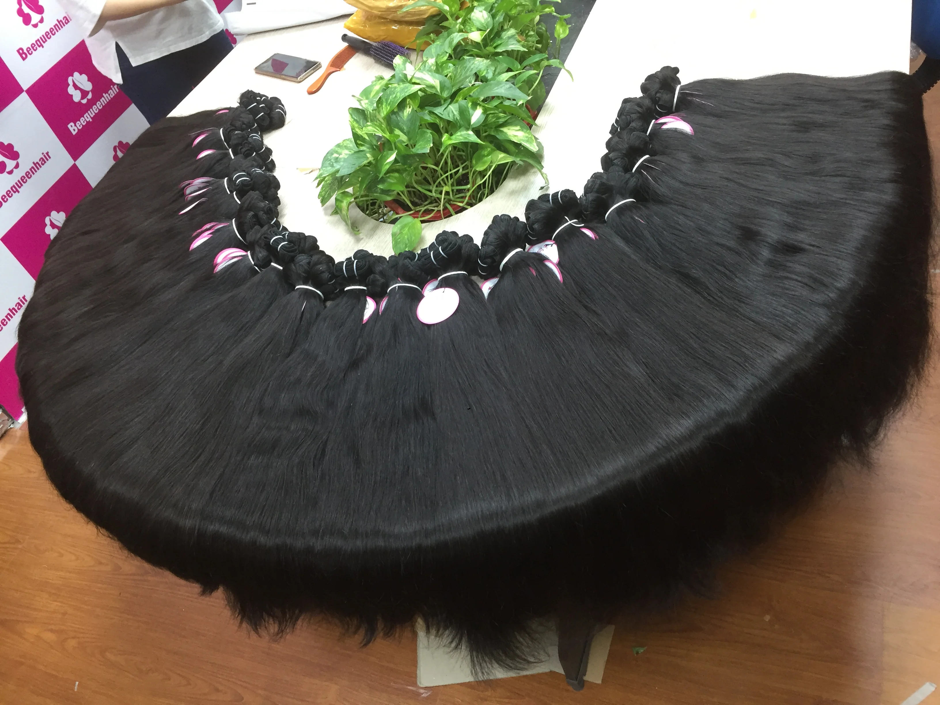 
Wholesale price virgin hair cuticle aligned hair double drawn raw vietnamese hair tangle free shedding free 