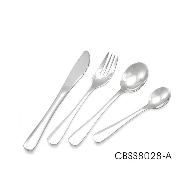 Stainless steel children cutlery set - 4 pcs