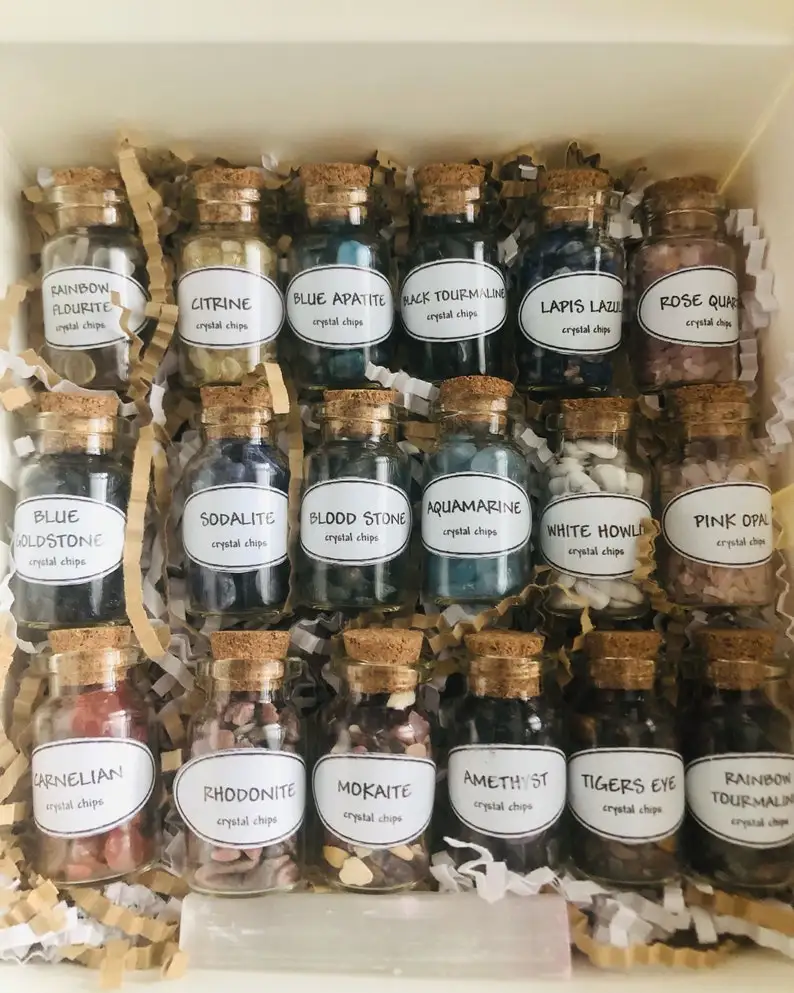 Glass bottle Gift box Wishing bottle with lid wooden plug Small glass bottle test tube set Flower for Gift