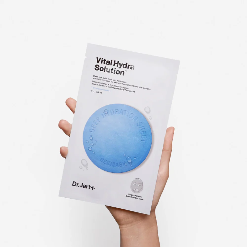 [OEM/ODM] Dr Jart+ DERMASK VITAL HYDRA SOLUTION 5-MASK VALUE PACK - made in Korea Cosmetic - Anti-wrinkle Anti-aging Whitening