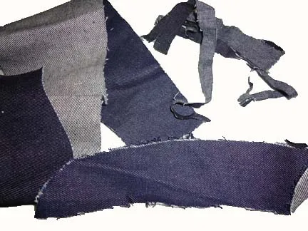 Лучшее качество чистые отходы из джинсовой ткани