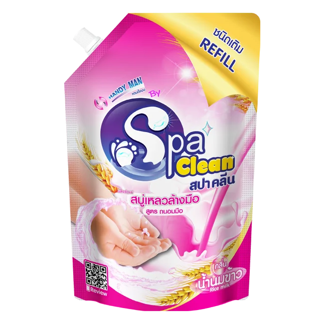 Spaclean Hand wash and Hand gel soften by Rice milk essencial oil Hand soap with natural rice scents