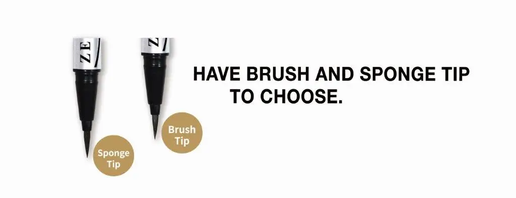 customize misted-silver cover liquid eyeliner pen