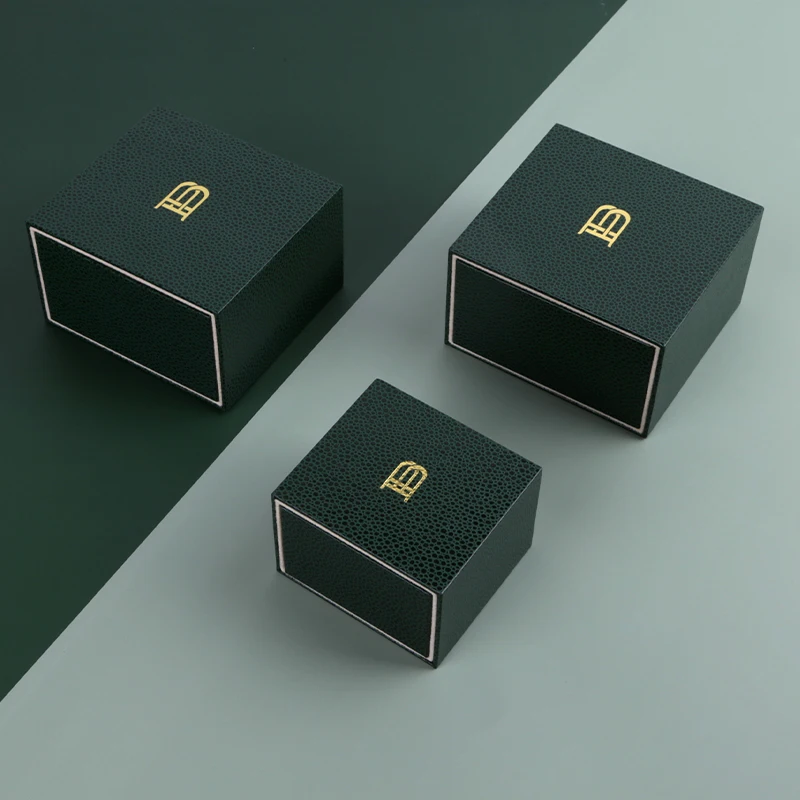 Factory High Quality Hot Sell Custom Logo Printed Luxury Packaging Paper Small Jewelry Ring Earring Box