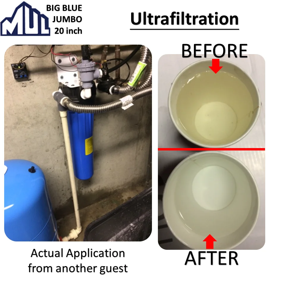 20 inch Big Blue UF Hollow Fiber Water Filter