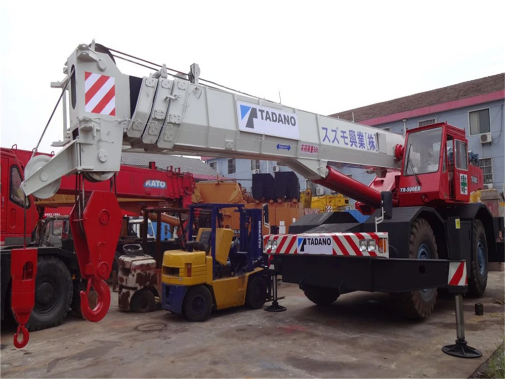 Used tadano TR500E rough terrain crane 50 ton, second hand 50ton 80ton rough crane for sale