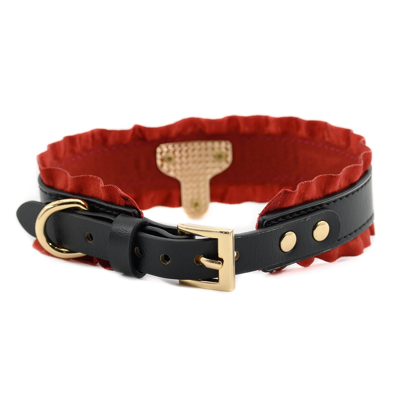 Kinky Vintage Ruffle Collar and Leash