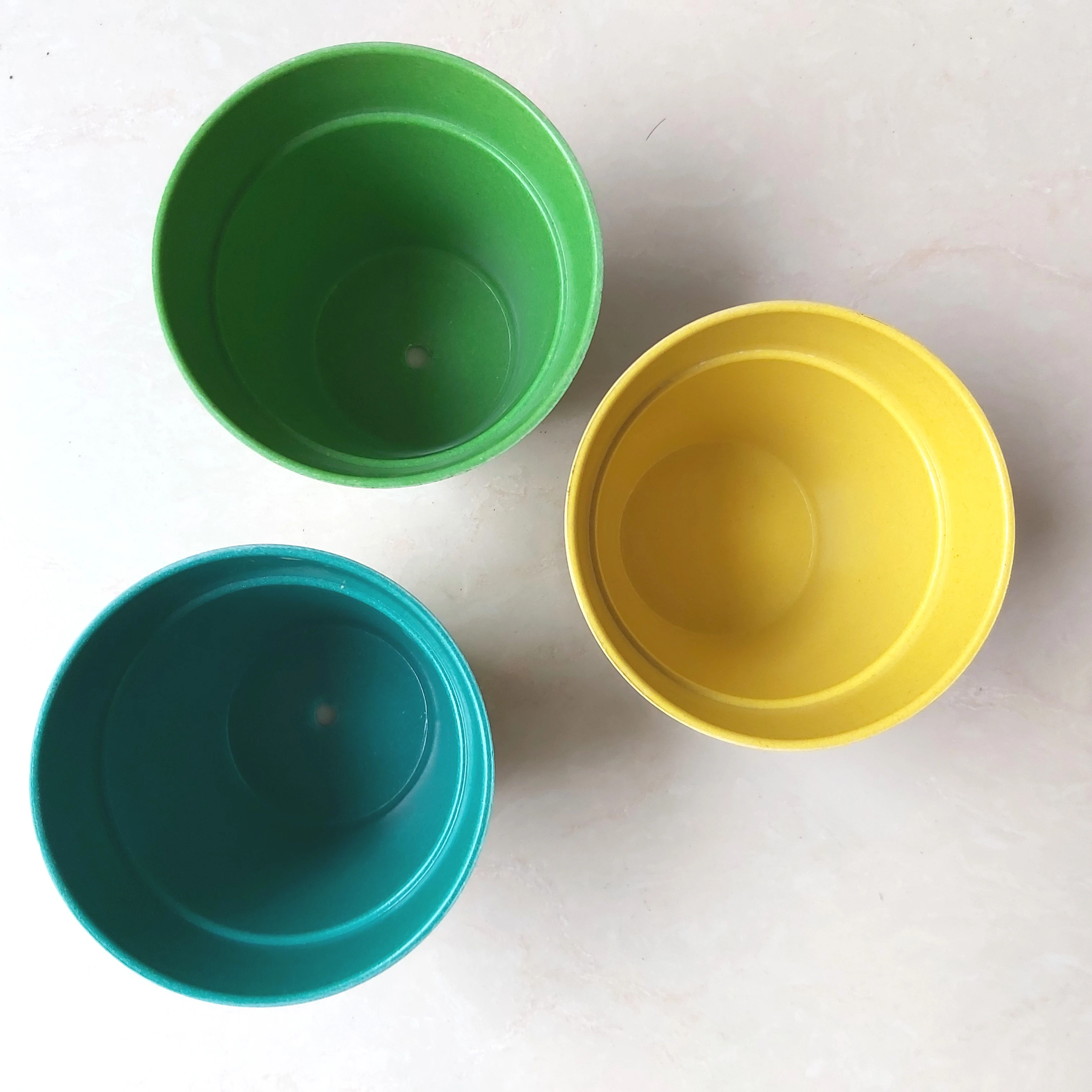 Environmental biodegradable flower pot bamboo garden 8x8 cm small pots