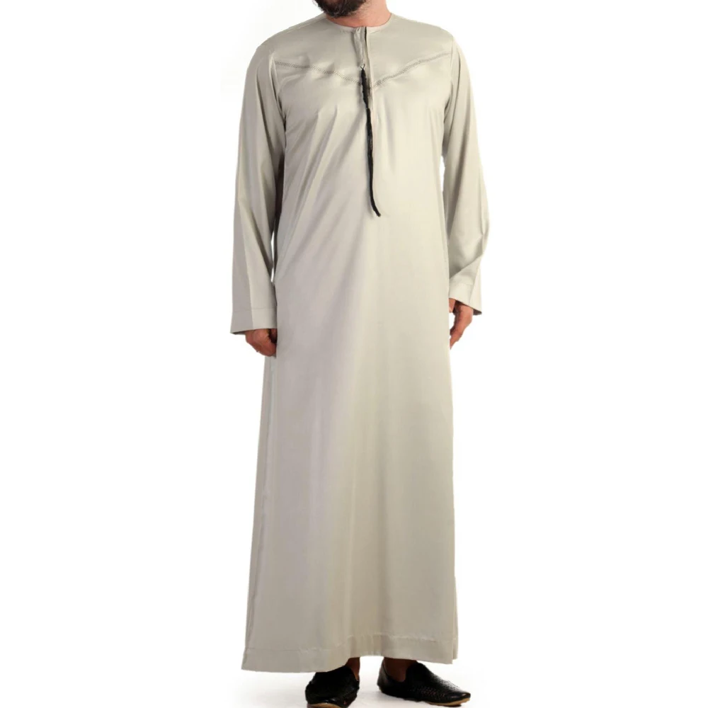 Wholesale Muslim Moroccan Sudanese Thobe For Mens Islamic Clothing Jubbah Thobes Khamis Kaftan Abaya Men