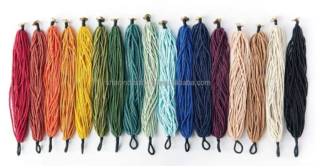 Glass Beads Multilayered Bracelet with lock