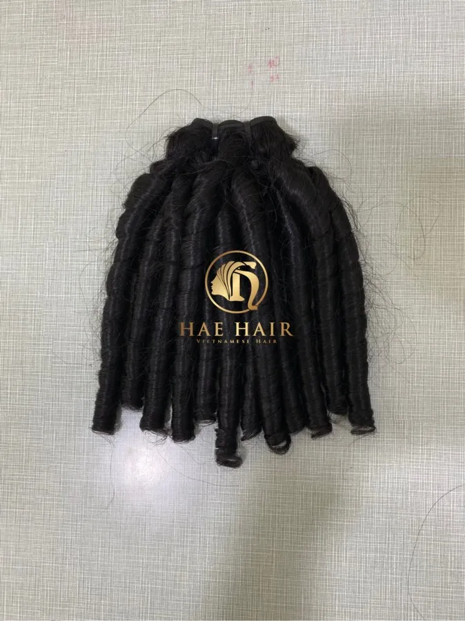 High Quality Curl Weave Funmi Hair, Deep Hair, Kinky Hair Bundles Cambodian Hair from Vietnam Best Supplier
