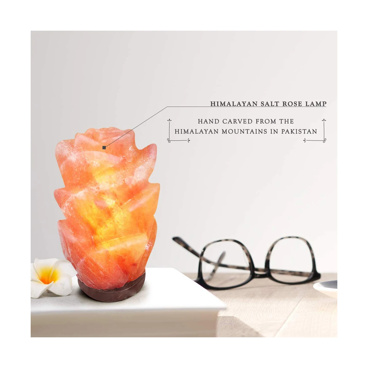 Хит продаж Гималайская лампа с натуральными розовыми соляными лампами ручной резной камень деревянной основой украшение дома импек Пакистан