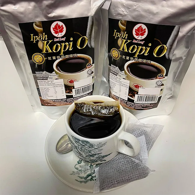 Best Seller No Sugar Added Kopi O Mixture Bag Robusta Ground Coffee In Dark Roast Method Factory Bulk Sale Supplier