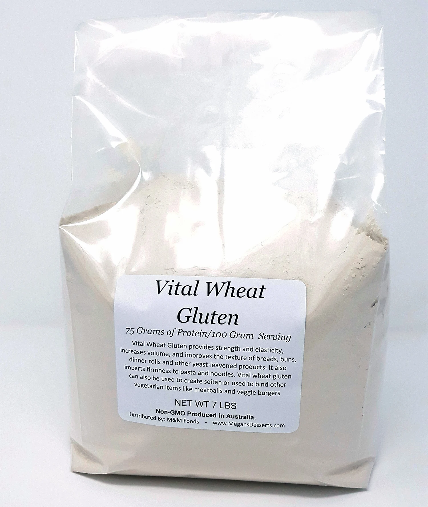 High protein wheat flour alternative to wheat gluten