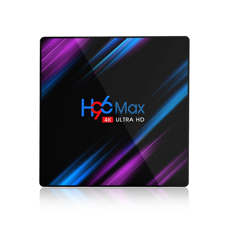 Приставка Смарт-ТВ H96 MAX Android 9 0 4 + 64 ГБ 4K Wi-Fi