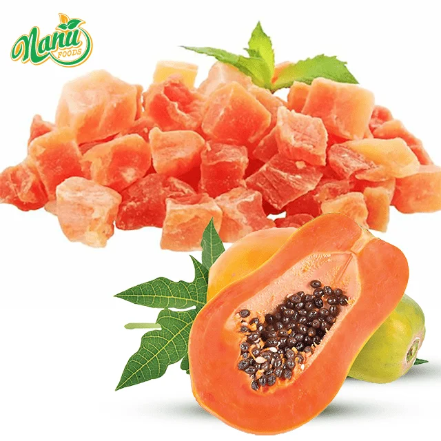 Frozen Red Papaya Puree Cube  IQF Papaya   Frozen fruit