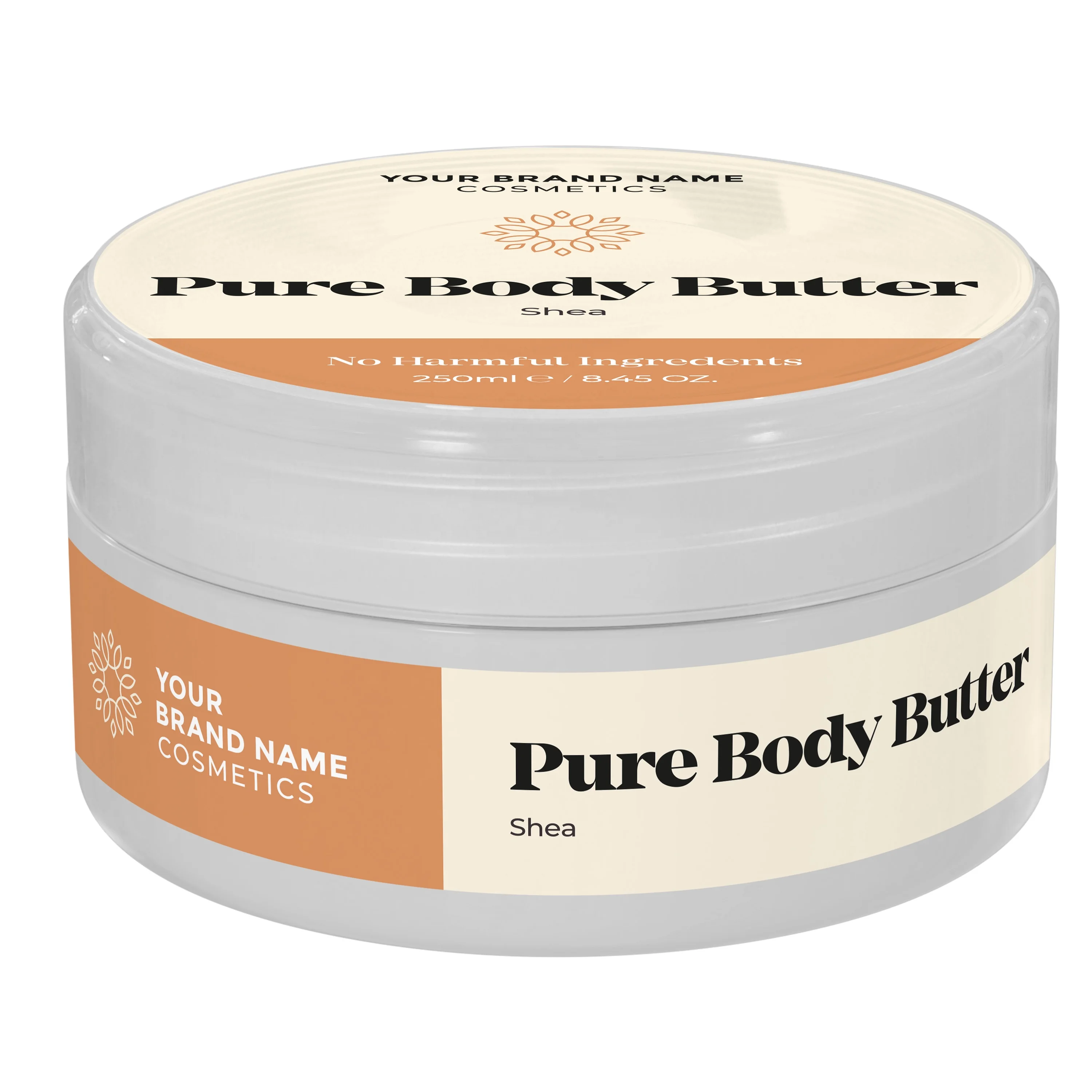 Pure Body Butter Shea | Natural Product | Private Label | Wholesale | Bulk | Custom Formula | Made In EU