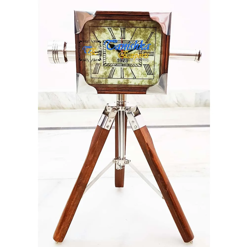 Часы с подставкой в морском стиле антикварные часы