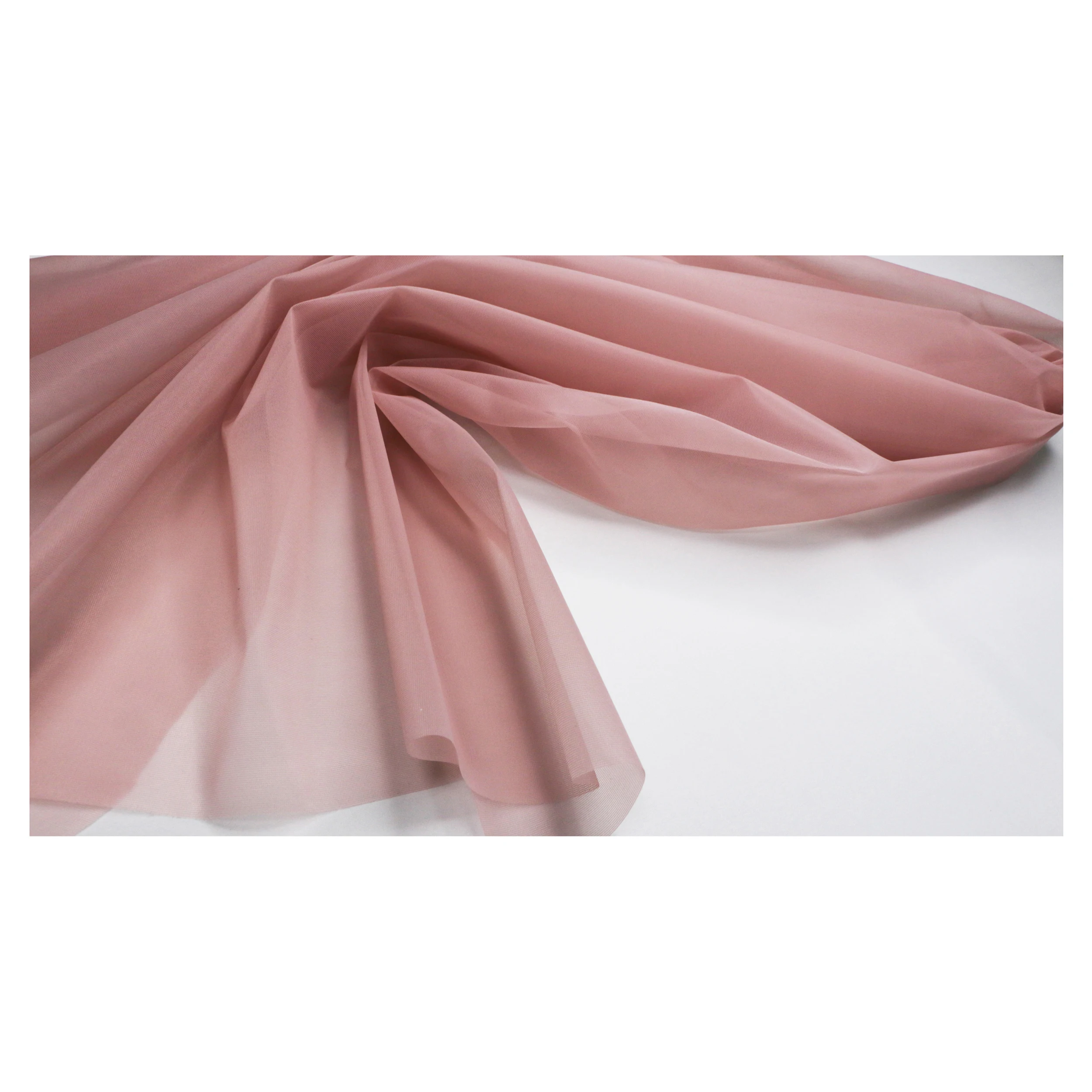 100% (PES) Polyester Bridal Wedding Mesh Body Tulle Mesh Fabric Bridal Tulle 7 Colors 30-34 gsm Wholesale Manufacturer Matte Fab