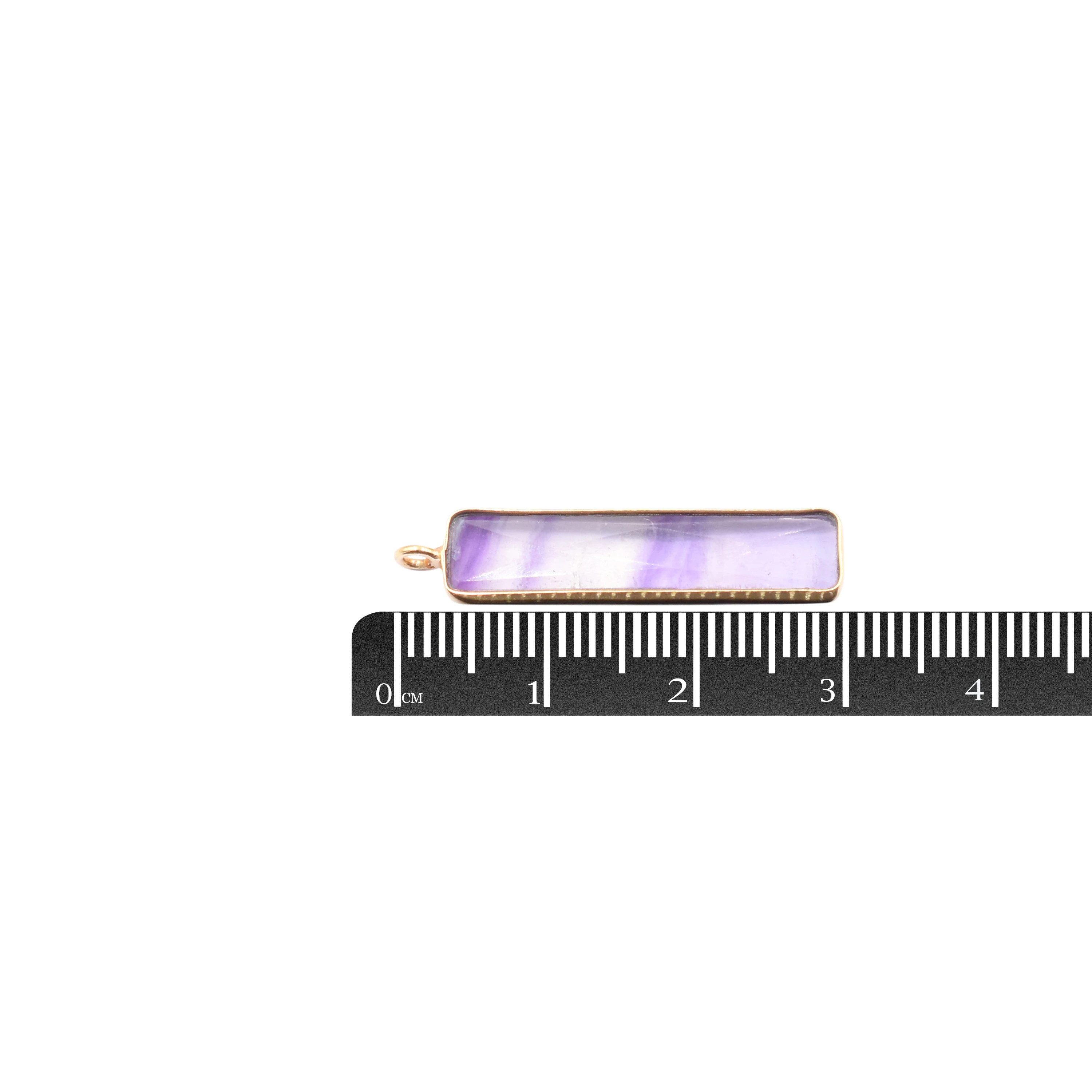 Fluorite Rectangle Shape 925 Sterling Silver Bezel Gold Plated Pendant Handmade Jewelry Making