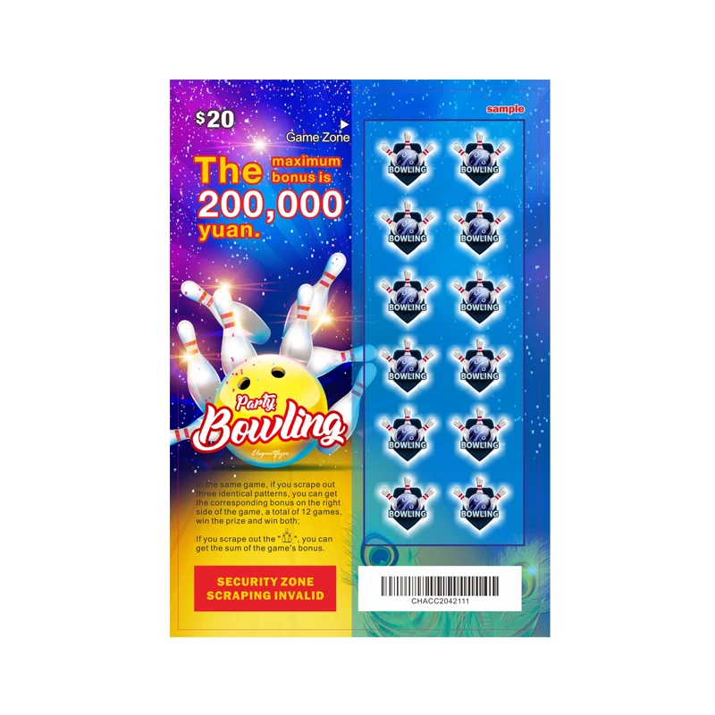 Custom Scratch off Lottery Tickets Ball Game Printing