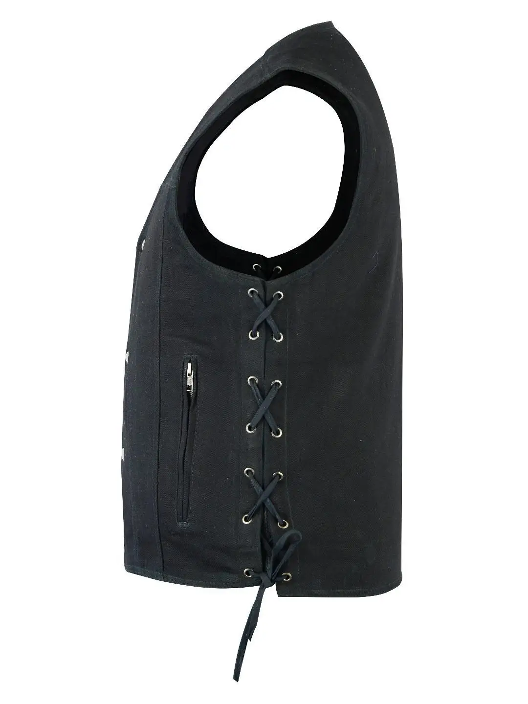 High Quality Leather Motorbike Vests Men Vest