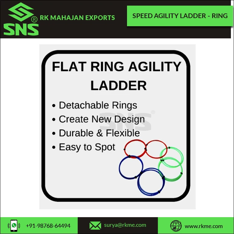 Leading Exporter of High Quality Speed and Agility Training Ladders Set of 12 Flat Rings