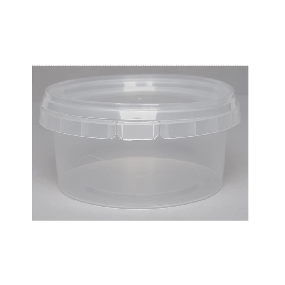 
Plastic bucket container High quality plastic round container 500 ml with control lock and lid any color request wholesale from manufacturer jar 