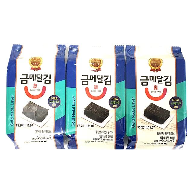 The Best Product Korean Omega 3 EPA Crispy Seasoned Roasted Delicious Clean Seaweed