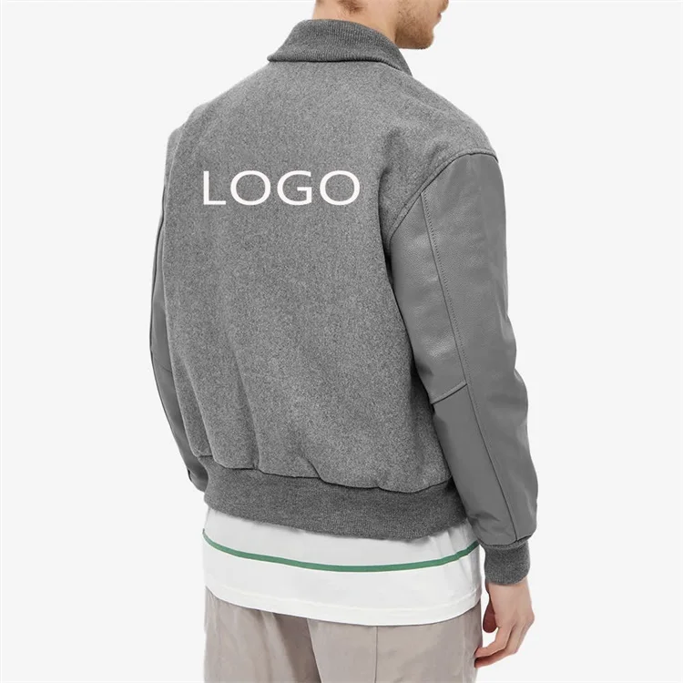Custom embroidery Made Varsity Jacket/ leather sleeve baseball Letterman varsity jacket for men wool Football jackets