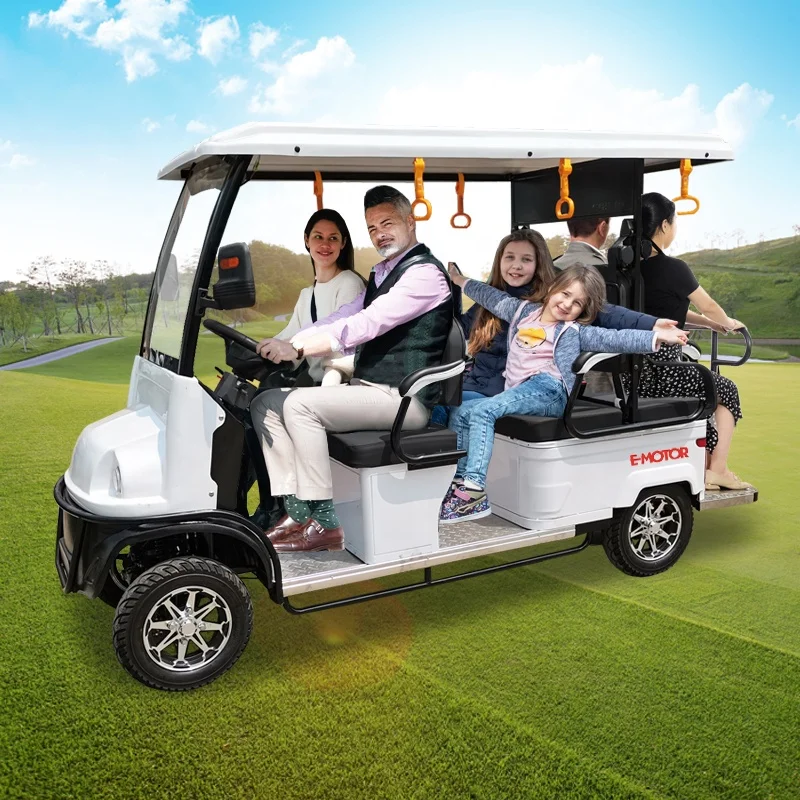 Горячая Распродажа Китай дешево высокое качество 6 сидений 4 + 2 сиденья 48 В 4-колесная электрическая тележка для гольфа с