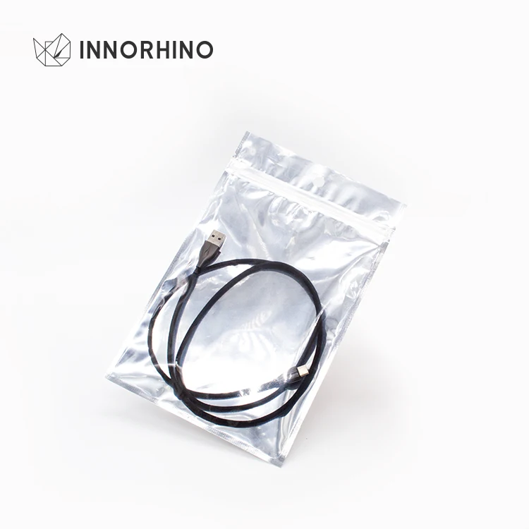 Clear White Reclosable Mylar Bags 