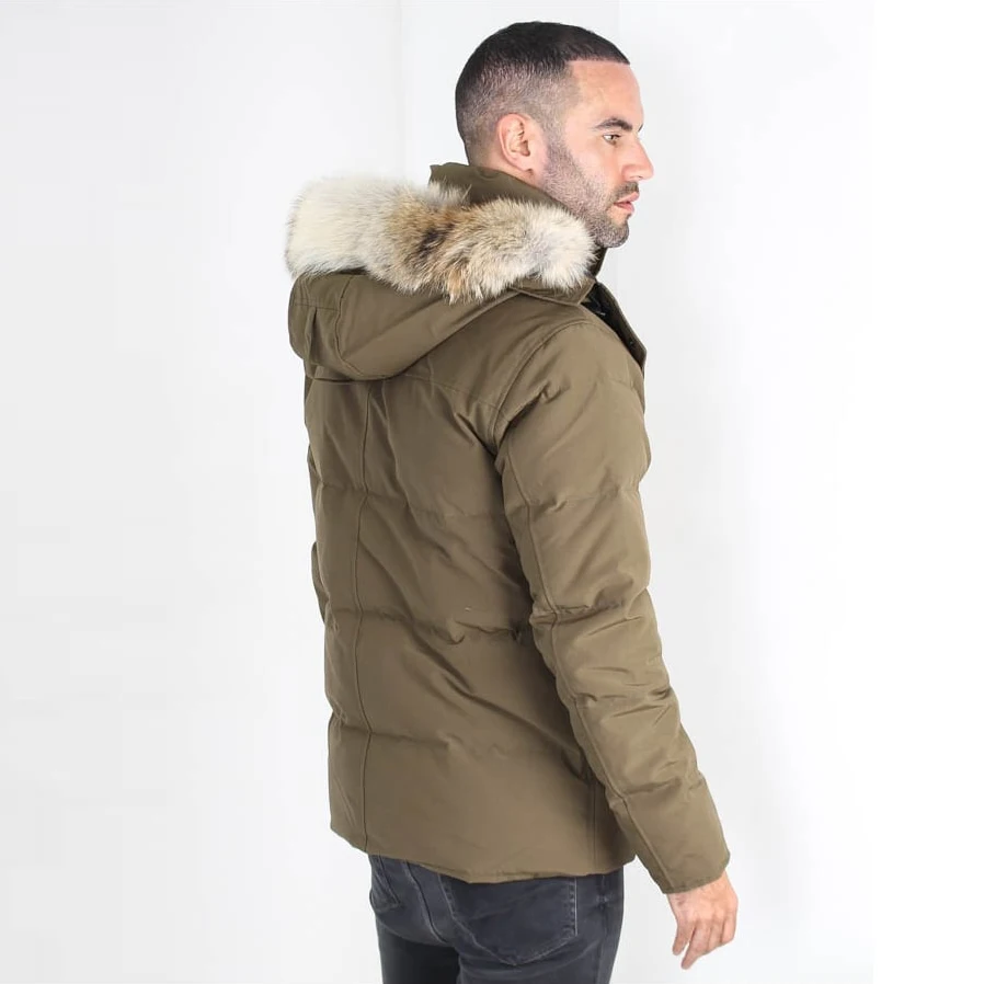 
FIVEOCEANS 2021 new Hip slim hooded zipper Bombers duck down men parka men jacket coats hombre man down jacket 