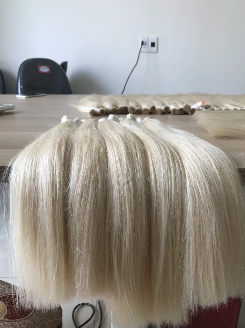 HOT DEAL 100% human hair bone straight color hair blonde