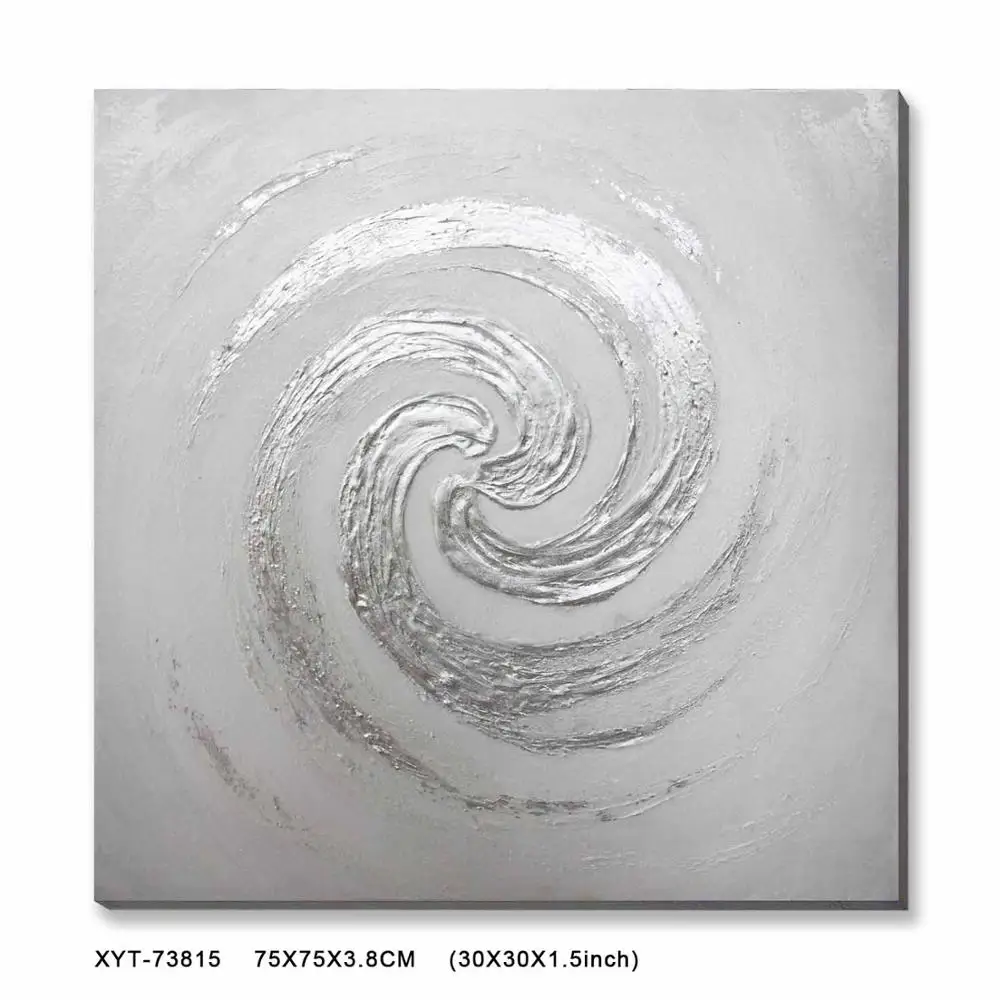 Canvas Ring Handpainted Art Goldfoil Stretched Wall Decoration