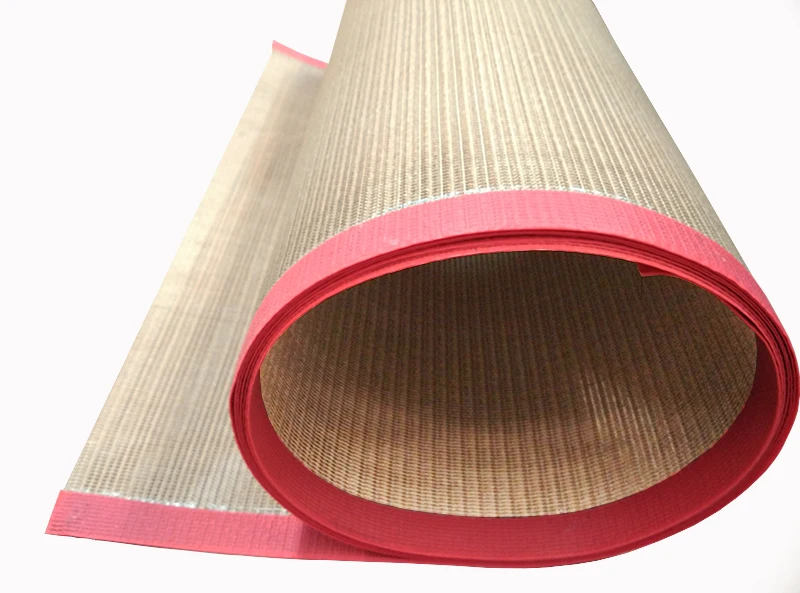 PTFE Coated Open Mesh Conveyor Belt For Textiles Dryers in 4*4mm Mesh Size