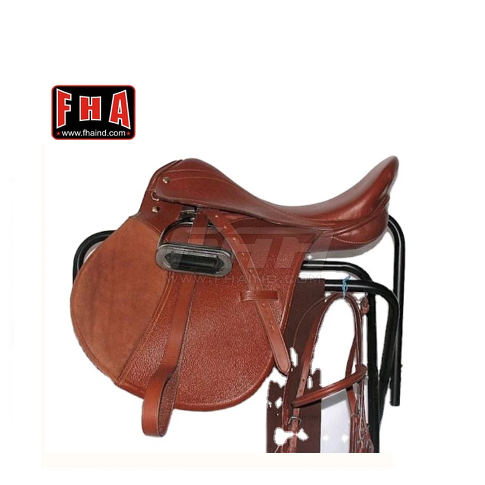 New  Horse Jumping Saddle Set leather horse saddle Horse Riding & Polo Saddle Set