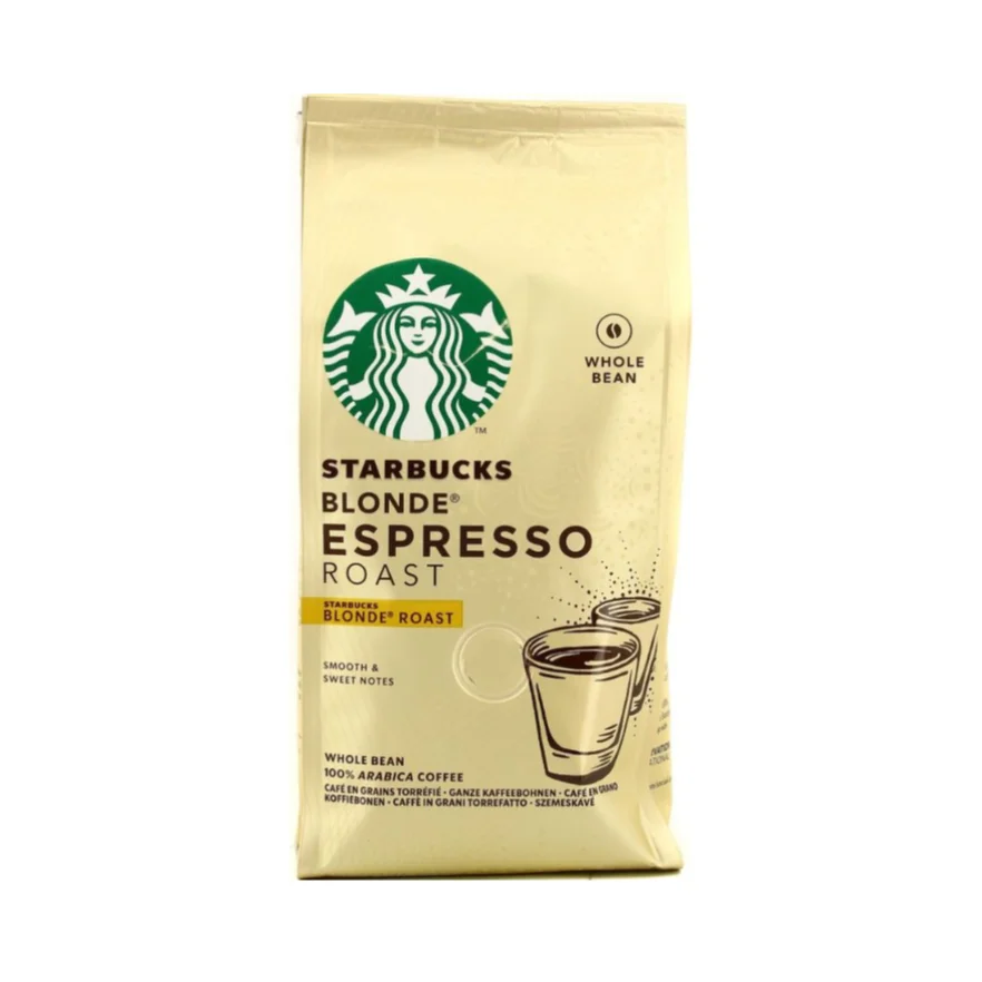 Starbucks Blonde Espresso Whole Bean Coffee 200 Grams Roast 100% Arabica Coffee