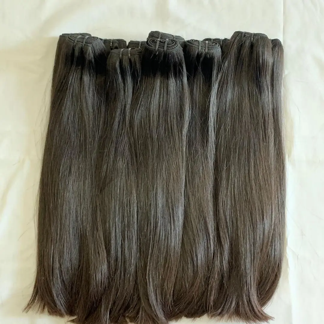 Double Weft Drawn Remy unprocessed wholesale 100% one donor Vietnamese human raw cuticle aligned virgin hair vendors