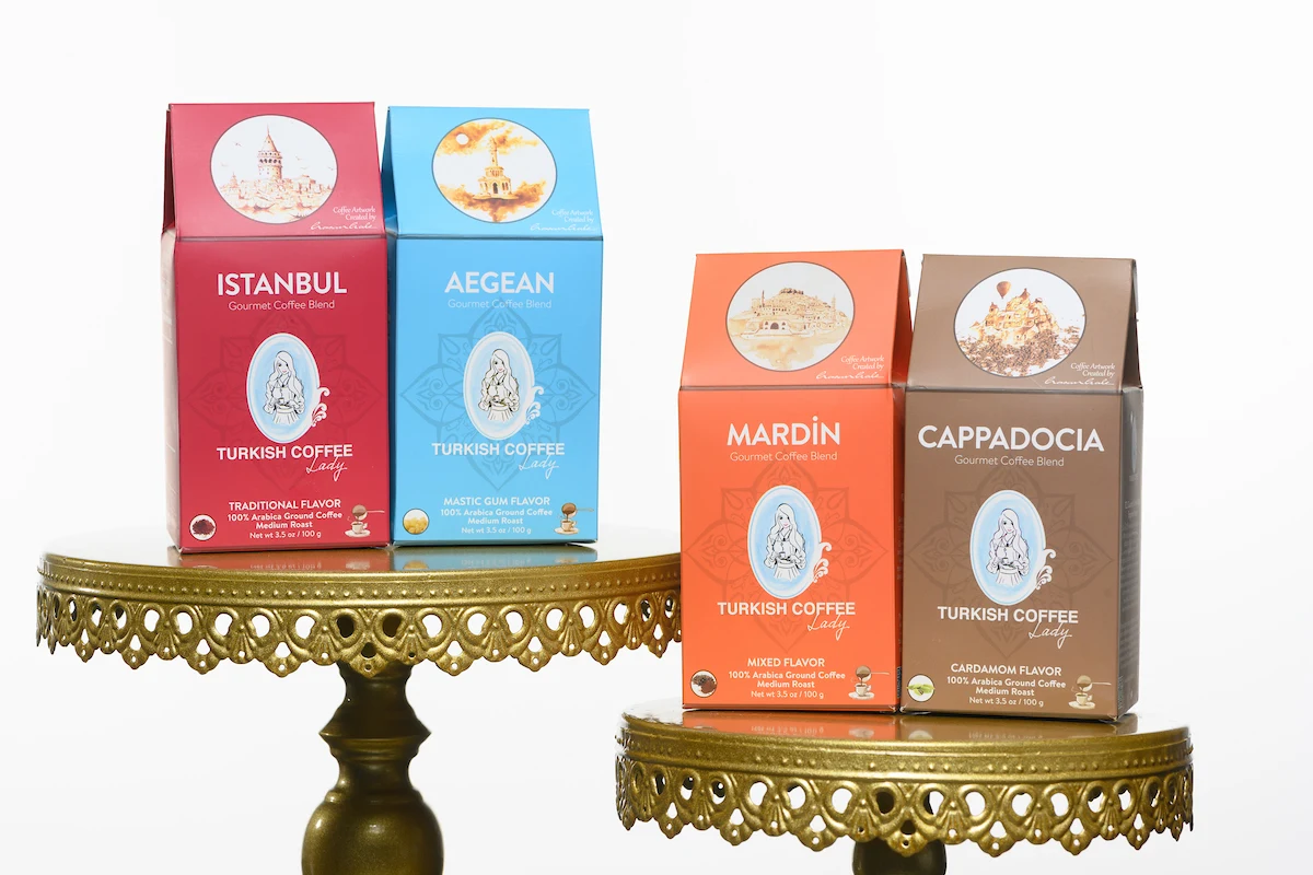 Turkish Coffee Lady Istanbul Gourmet Coffee Blend 100g Arabica 1 % Brix MEDIUM ROAST Box Packaging Neutral Premium Grade from TR