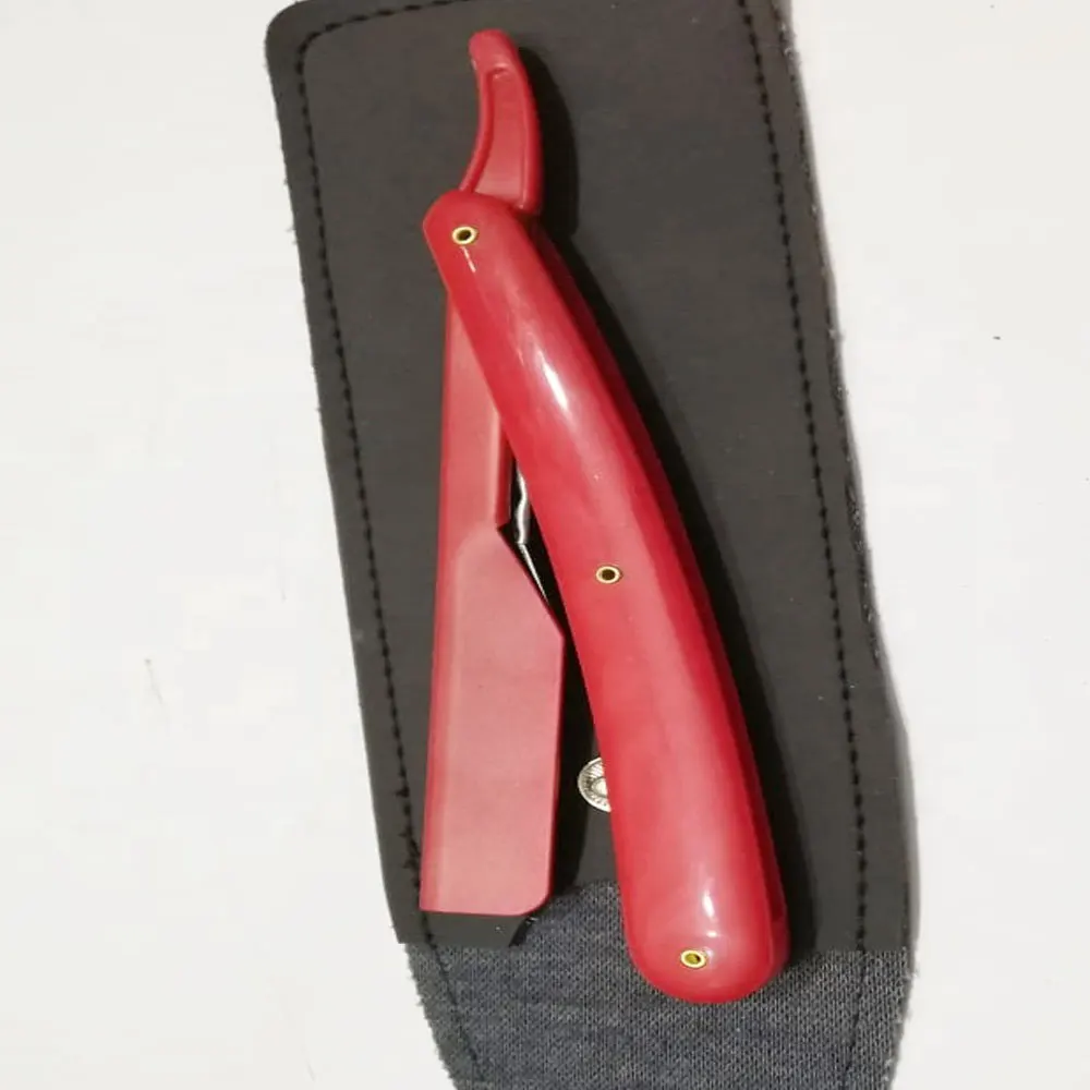 Barber Edge Razor Folding Straight Shaving Razor Folding Shaving Knife plastic handle disposable  Straight razor Holder  handle