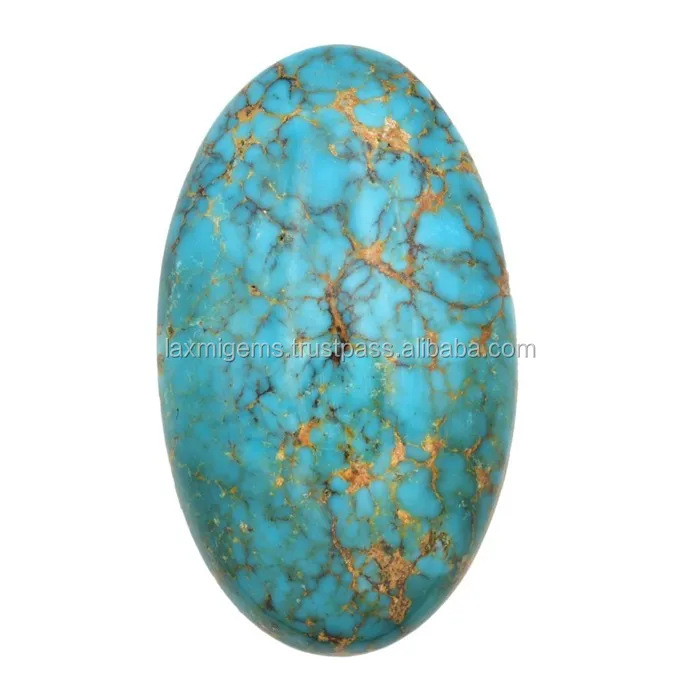 Natural Turquoise Loose Gemstone Manufacturer Smooth Pear Cabochon Natural Turquoise
