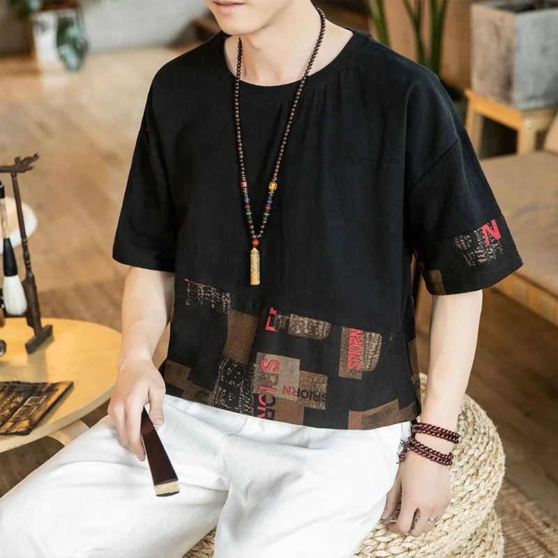 
Short Sleeve T Shirt Men 2021 Summer White Black Top Tees HIP HOP PUNK ROCK Fashion Clothes Plus Size M-4XL 5XL O NECK 