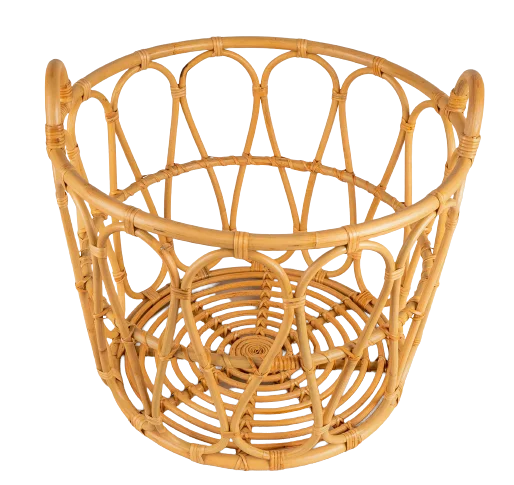 Wholesale Rattan/ Bamboo Basket With Double Handles Bamboo Laundry Basket Rattan Storage Basket