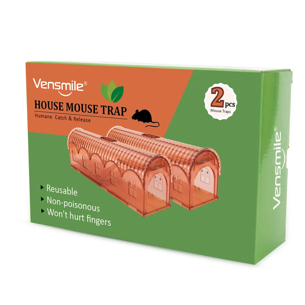 X-PEST Indoor Clear Plastic Automatic Mouse Catcher Rodents Cage AR09 Mice Rat Pest Control MouseTrap Live Mouse Trap Box