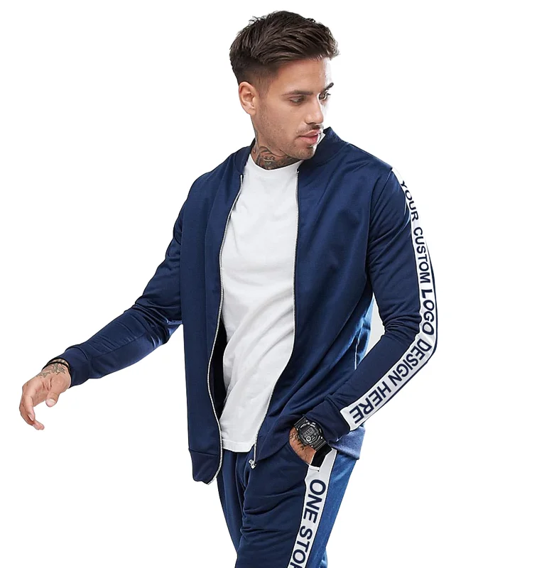  Недорогой спортивный костюм с логотипом на заказ боковыми полосками/спортивная одежда для бега тренировочный футбола и